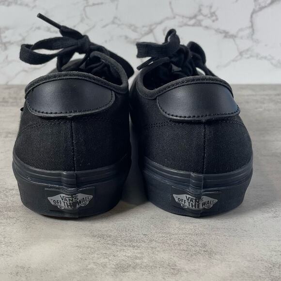 Vans Womens 9.5 Black Canvas Skateboarding Sneaker Athletic Shoes 721356 Lace-Up - Picture 4 of 6